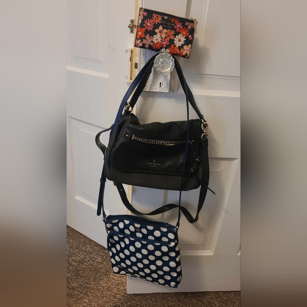 Kate ♤ Spade Trio; 2 crossbody and 1 wallet